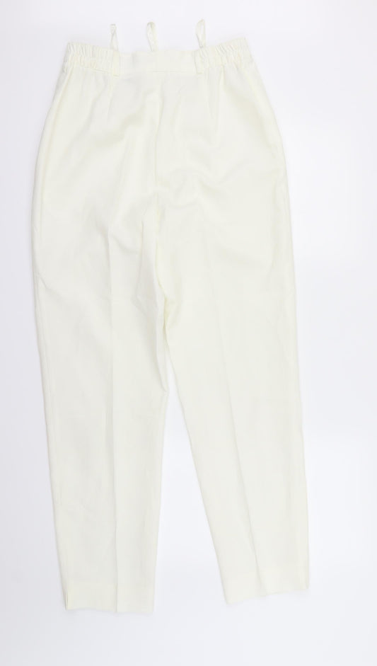 maria reich Womens Ivory Dress Pants Trousers Size 12 L27 in