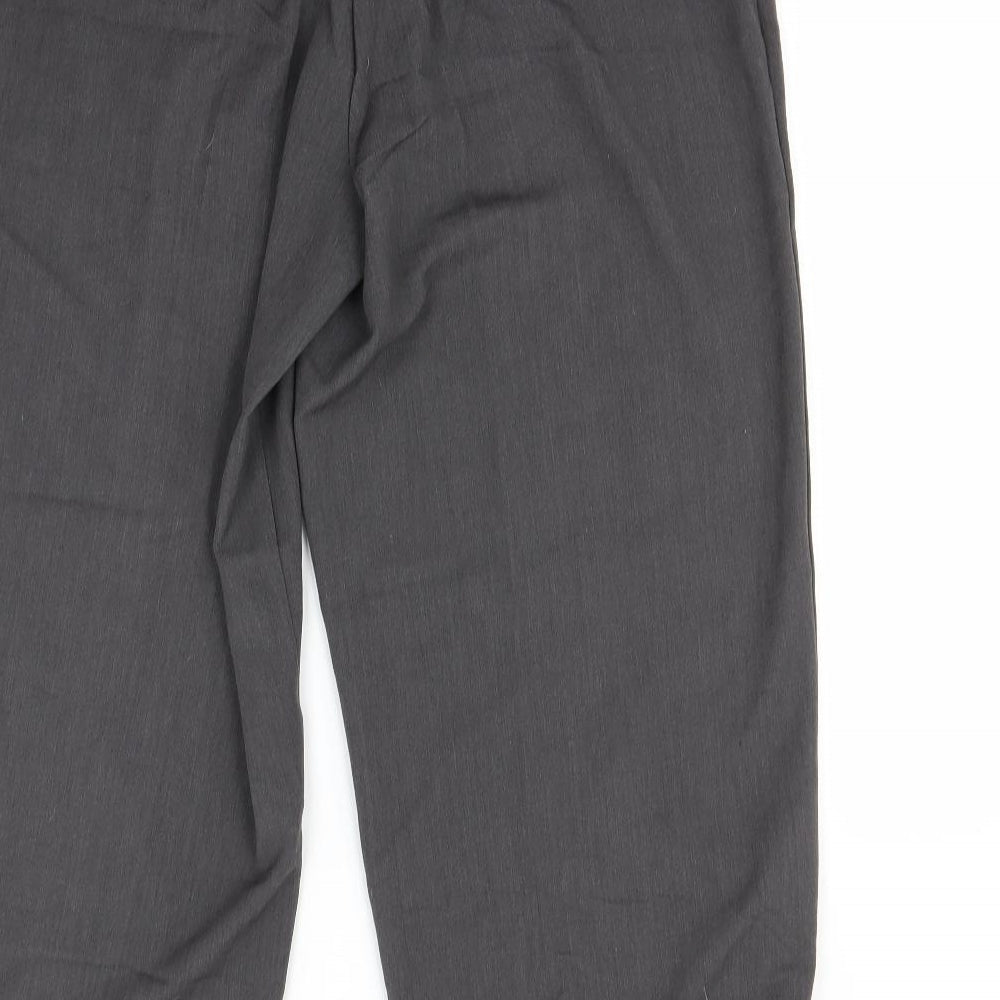 BM Womens Grey Dress Pants Trousers Size 18 L27 in