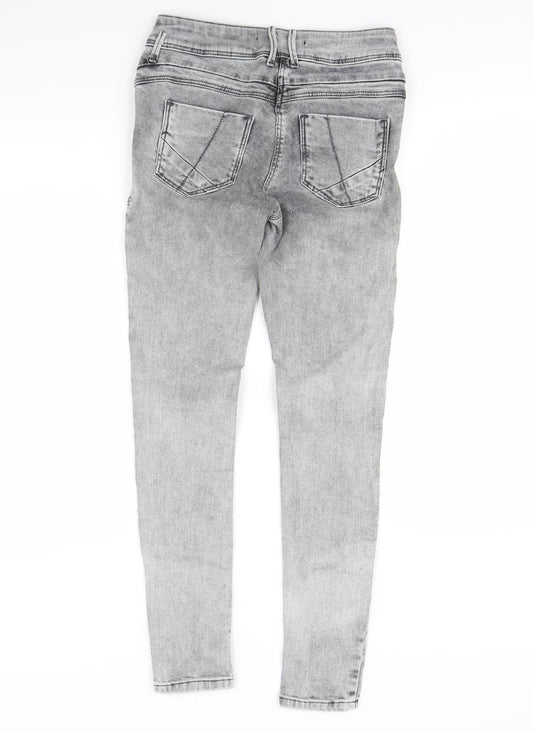 Harper Womens Grey Skinny Jeans Size 8 L30 in