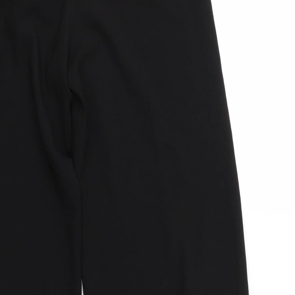 Brand and care label for l3 women’s black dress pants trousers, size S, 31-inch leg