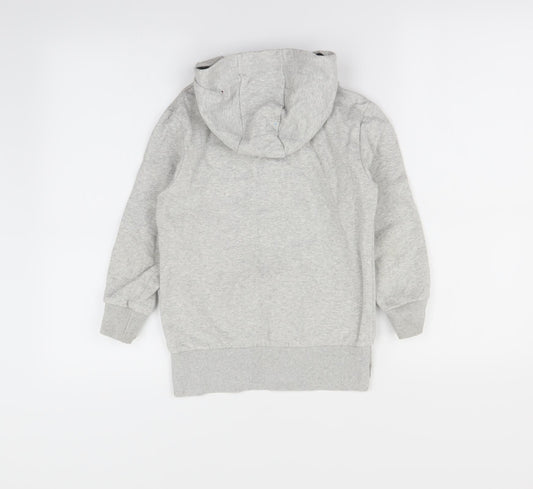 Preworn Boys Grey Pullover Hoodie Size 7 Years