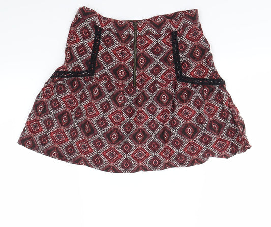 Staring at Stars Womens Purple Geometric Mini Skirt Size S