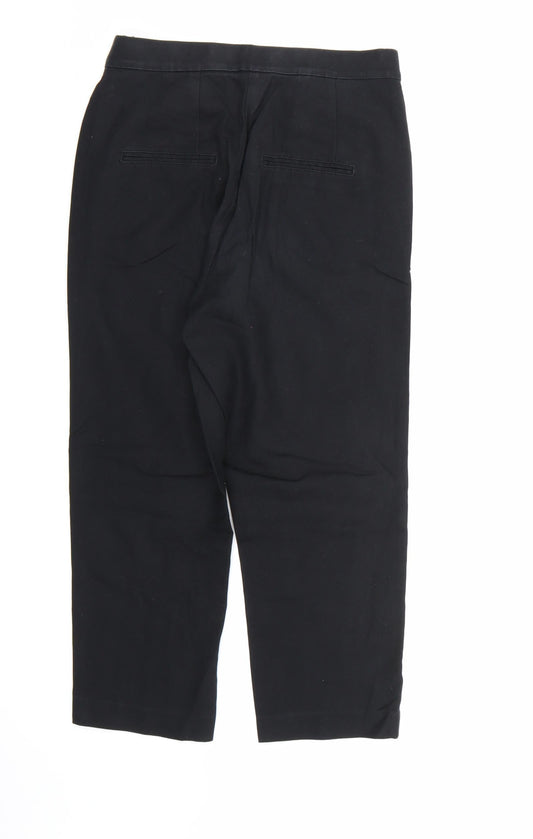Marks and Spencer Womens Black Dress Pants Trousers Size 8 L22 in