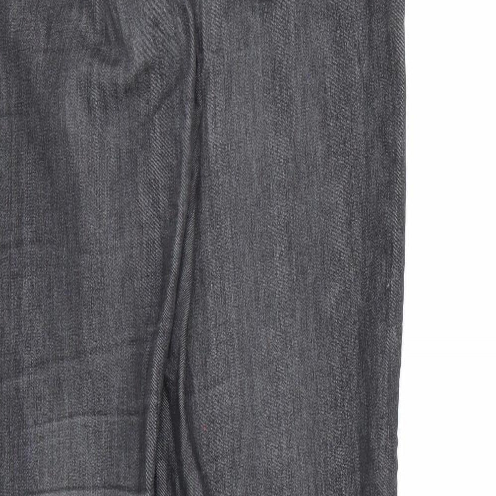 LauRie Womens Black Denim Straight Jeans Size 10 L30 in