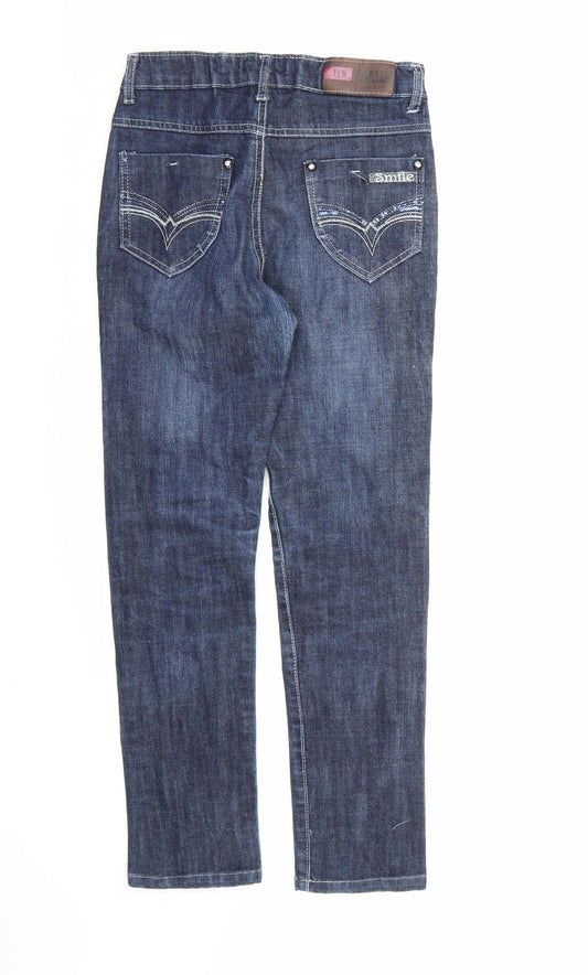 Y.L.H Jeans Girls Blue Denim Skinny Jeans Size 11 Years