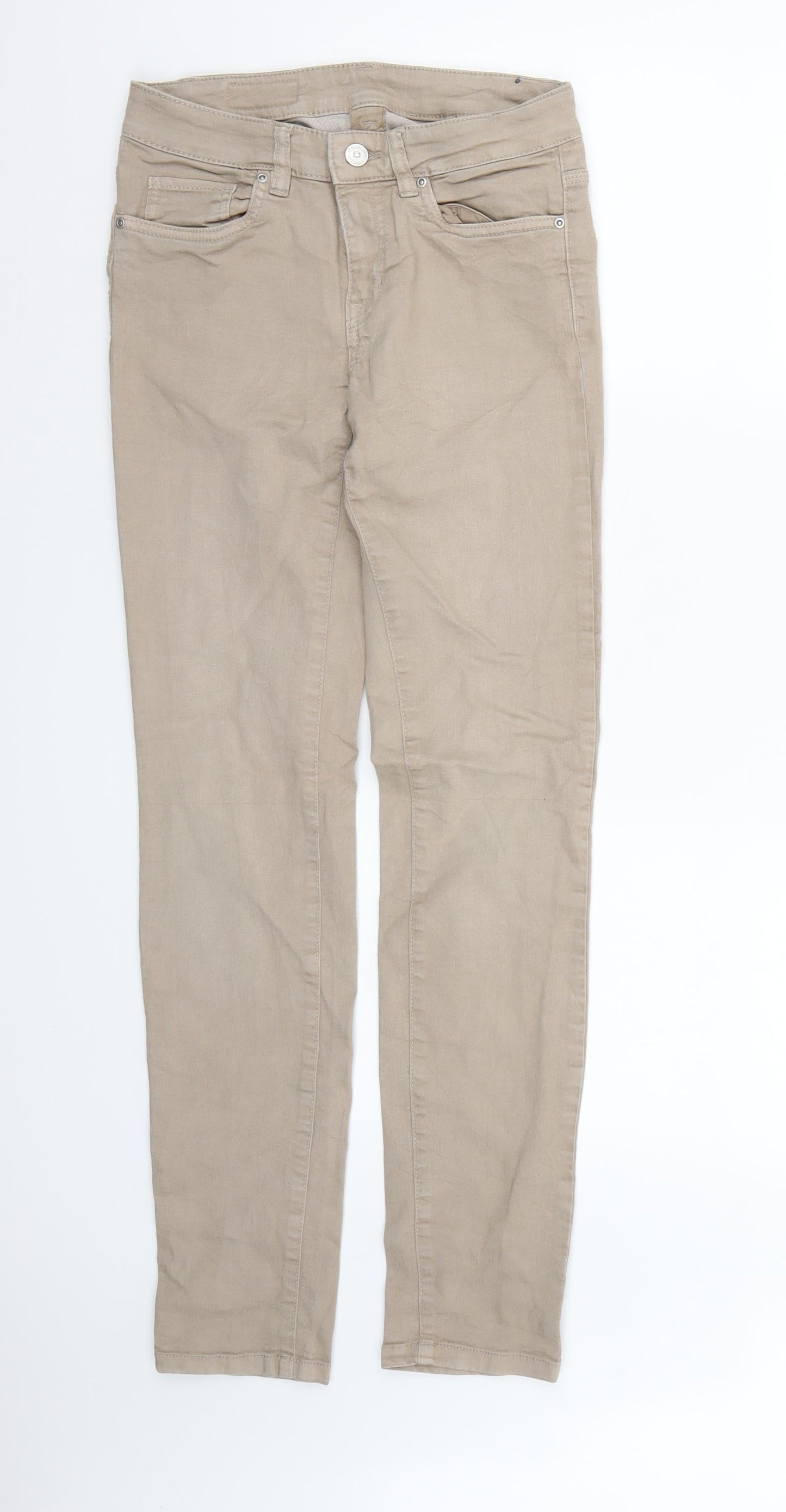 Timeless Mens Brown  Denim Skinny Jeans  L30 in