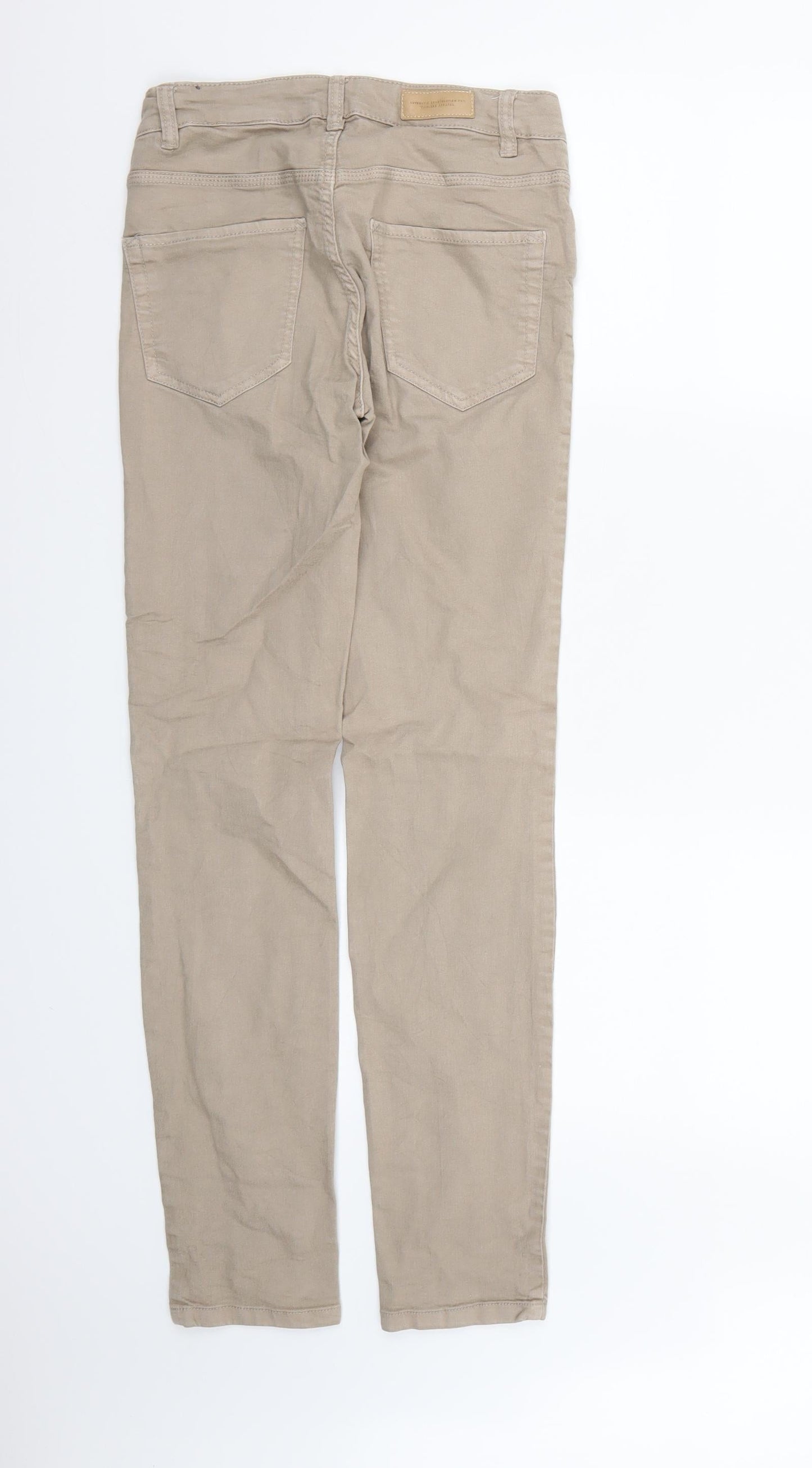 Timeless Mens Brown  Denim Skinny Jeans  L30 in