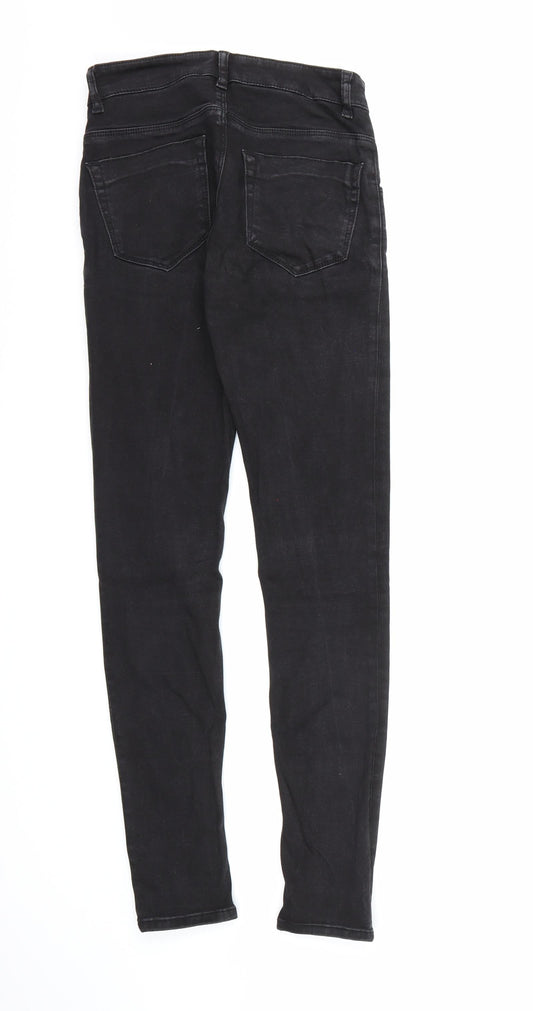ASOS Womens Black Denim Jegging Jeans Size 8 L28 in