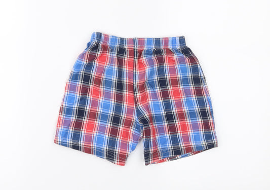 NEXT Boys Blue Check Utility Shorts Size 2-3 Years