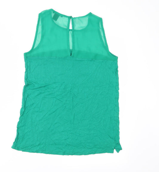 H&M Womens Green Basic Blouse Size S
