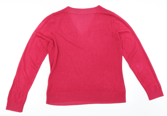 BHS Womens Pink Pullover Jumper Size 10