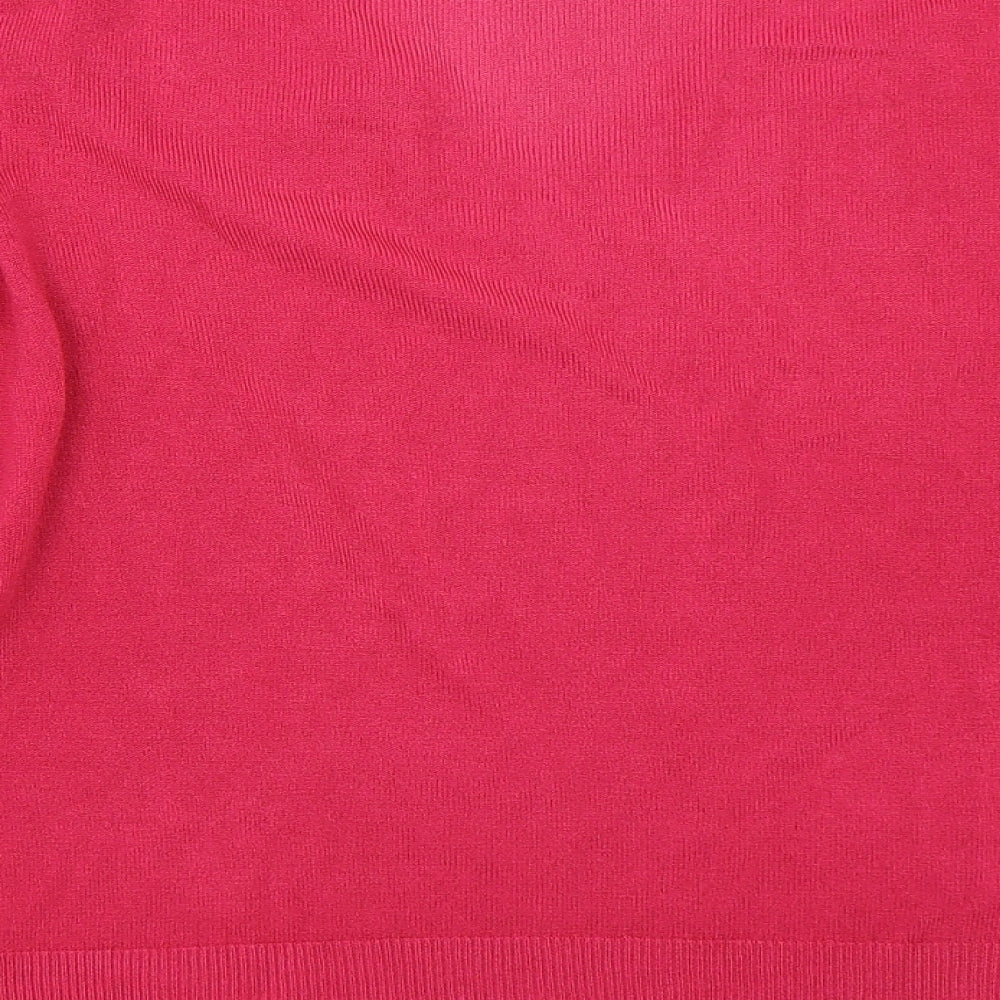 Brand and care label for BHS women’s pink jumper, size UK 10