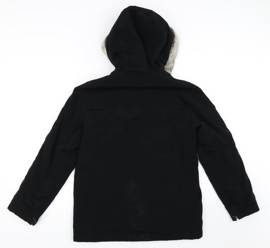 NEXT Womens Black Overcoat Coat Size 8
