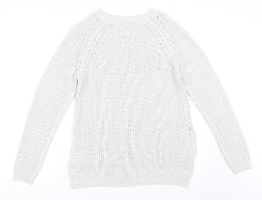 Papaya Womens Grey Pullover Jumper Size M