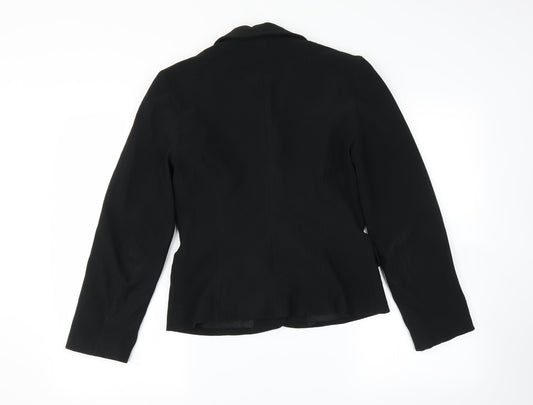 Preworn Womens Black Jacket Suit Jacket Size 8