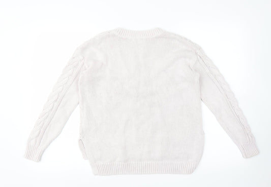 H&M Womens Pink Pullover Jumper Size S