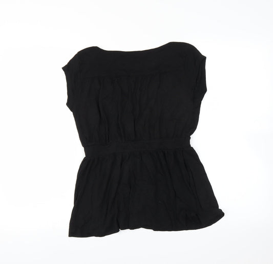 H&M Womens Black Basic Blouse Size S