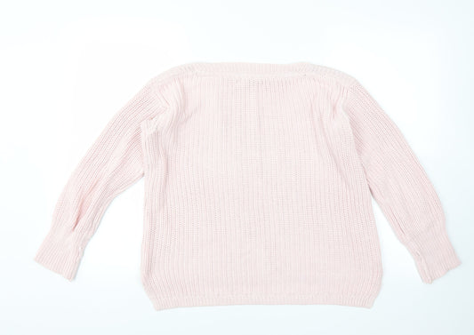 Marks and Spencer Womens Pink Pullover Jumper Size 8