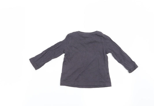 F&F Girls Grey Basic T-Shirt Size 3-6 Months - It's cool to be cute