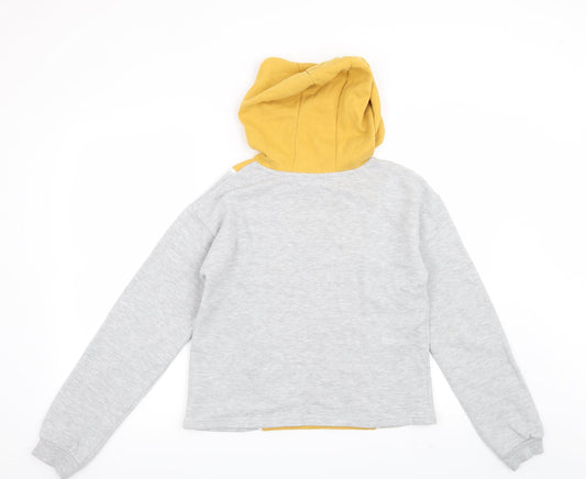 Primark Girls Grey Pullover Hoodie Size 12-13 Years - NYC Brooklyn 1998