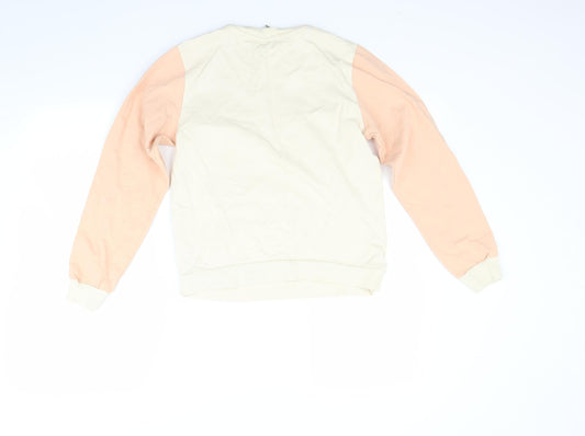ASOS Womens White Pullover Sweatshirt Size 6