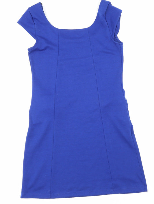 just ginger Womens Blue Skater Dress Size M