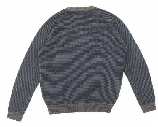siruci Mens Grey Pullover Sweatshirt Size L