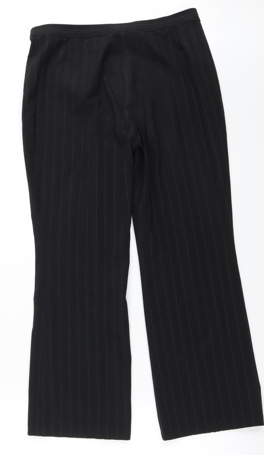 Marks and Spencer Womens Black Trousers Size 12 L26 in