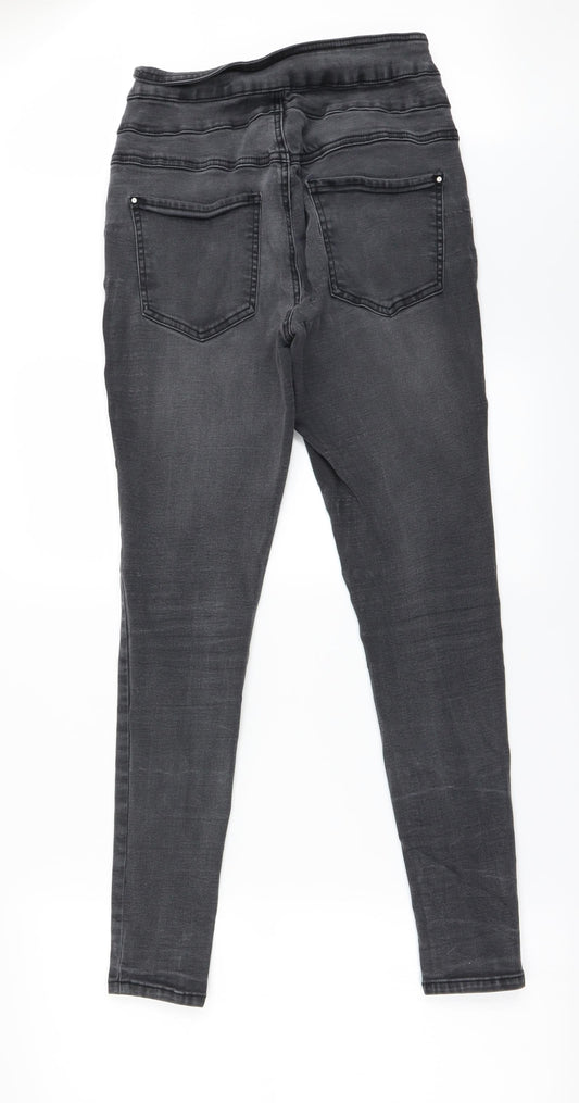 Very Womens Beige Skinny Jeans Size 12 L28 in