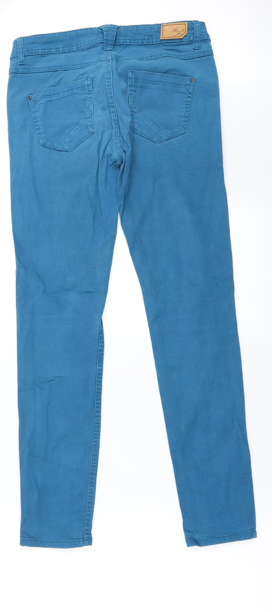 Preworn Womens Blue Skinny Jeans Size 10 L28 in