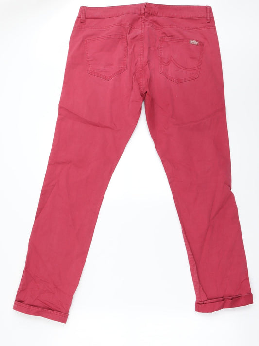 Preworn Womens Red Skinny Jeans Size 32 in L29 in