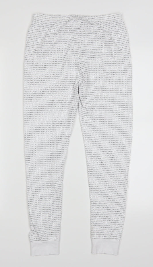 George Girls White Sweatpants Trousers Size 10-11 Years - Eat Sleep Dream Repeat Loungeear