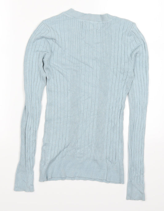New Look Womens Blue Pullover Jumper Size 8