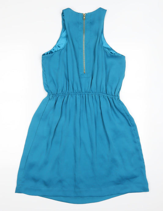 New Look Womens Blue Skater Dress Size 14