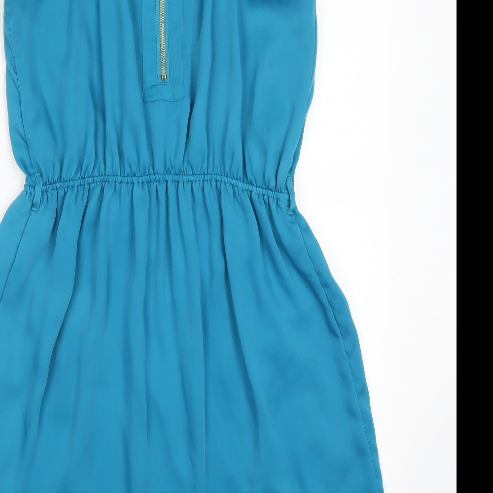 New Look Womens Blue Skater Dress Size 14