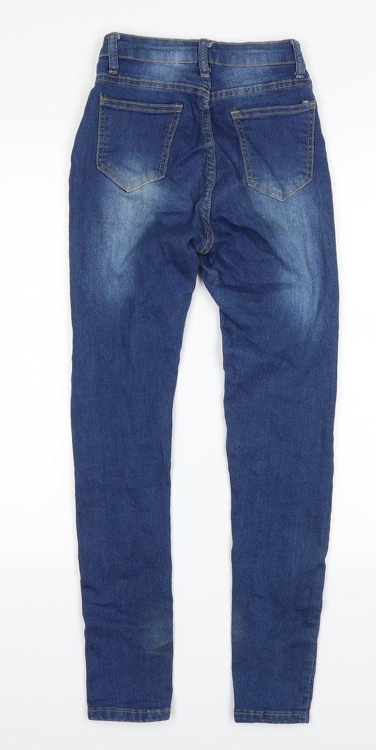 Denim Wise Womens Blue Denim Skinny Jeans Size 6 L27 in