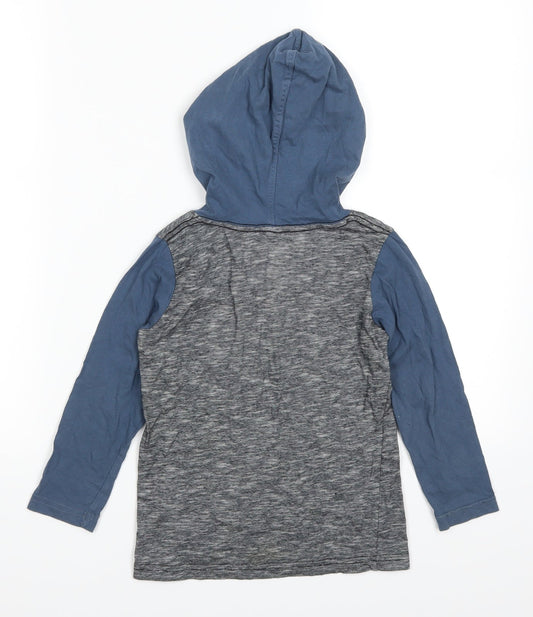 Wave Tribe Boys Blue Pullover Hoodie Size 5 Years