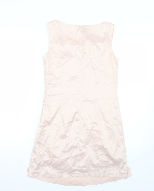M Butterfly Womens Pink A-Line Size M