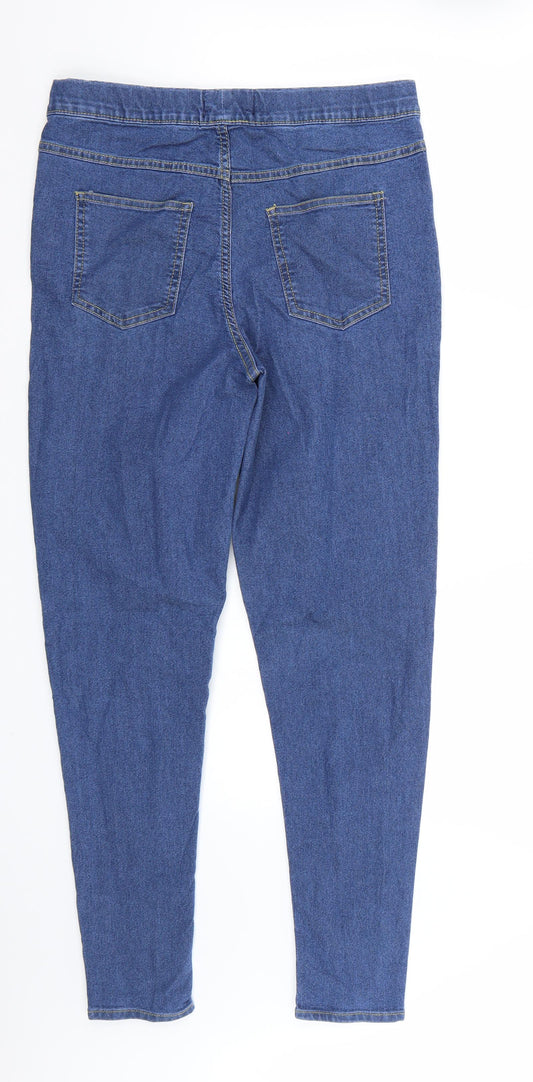 Avenue Womens Blue Straight Jeans Size 12 L29 in