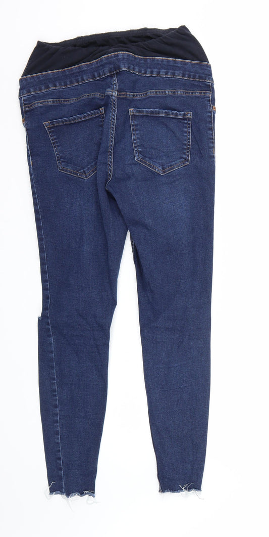 Newlook Womens Blue Straight Jeans Size 10 L26 in