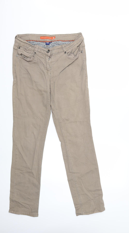Cecil Mens Brown Denim Straight Jeans Size 31 in L31 in
