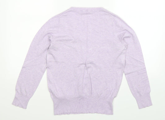 Marks and Spencer Womens Purple Knit Pullover Jumper Size 12