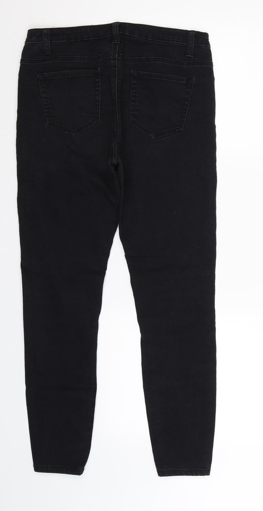 Denim Co Womens Black Denim Jegging Jeans Size 10 L25 in