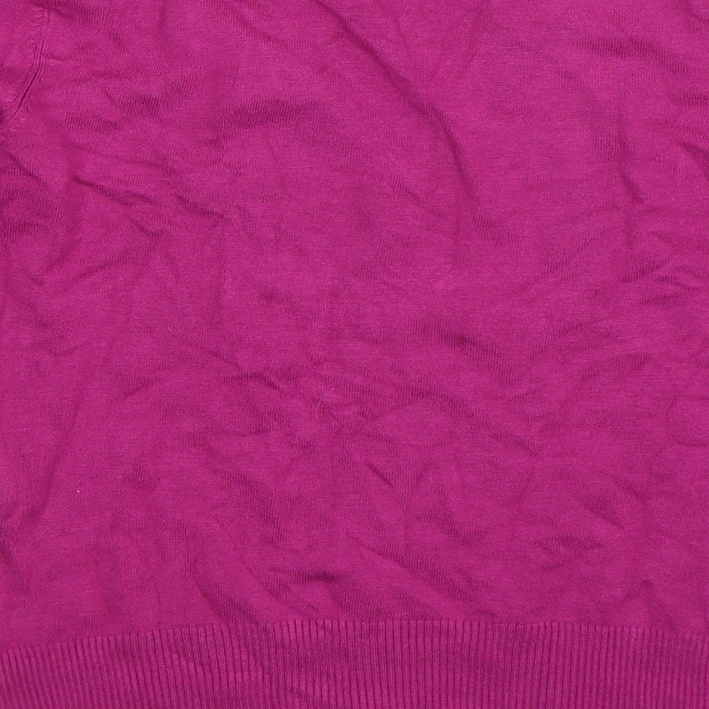 Debenhams Womens Purple Knit Pullover Jumper Size 10