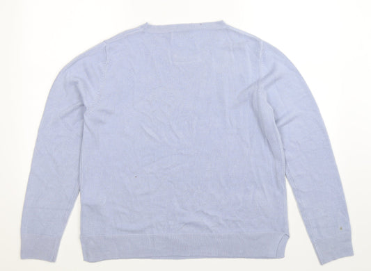 Marks and Spencer Womens Blue Knit Pullover Jumper Size 16