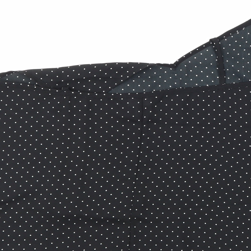 Miss Selfridge Womens Black Polka Dot Basic Blouse Size 14