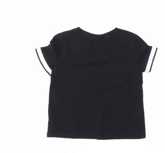 H&M Boys Black Basic T-Shirt Size 11-12 Years