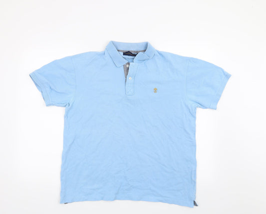 Tree & Crown Mens Blue Polo Size M