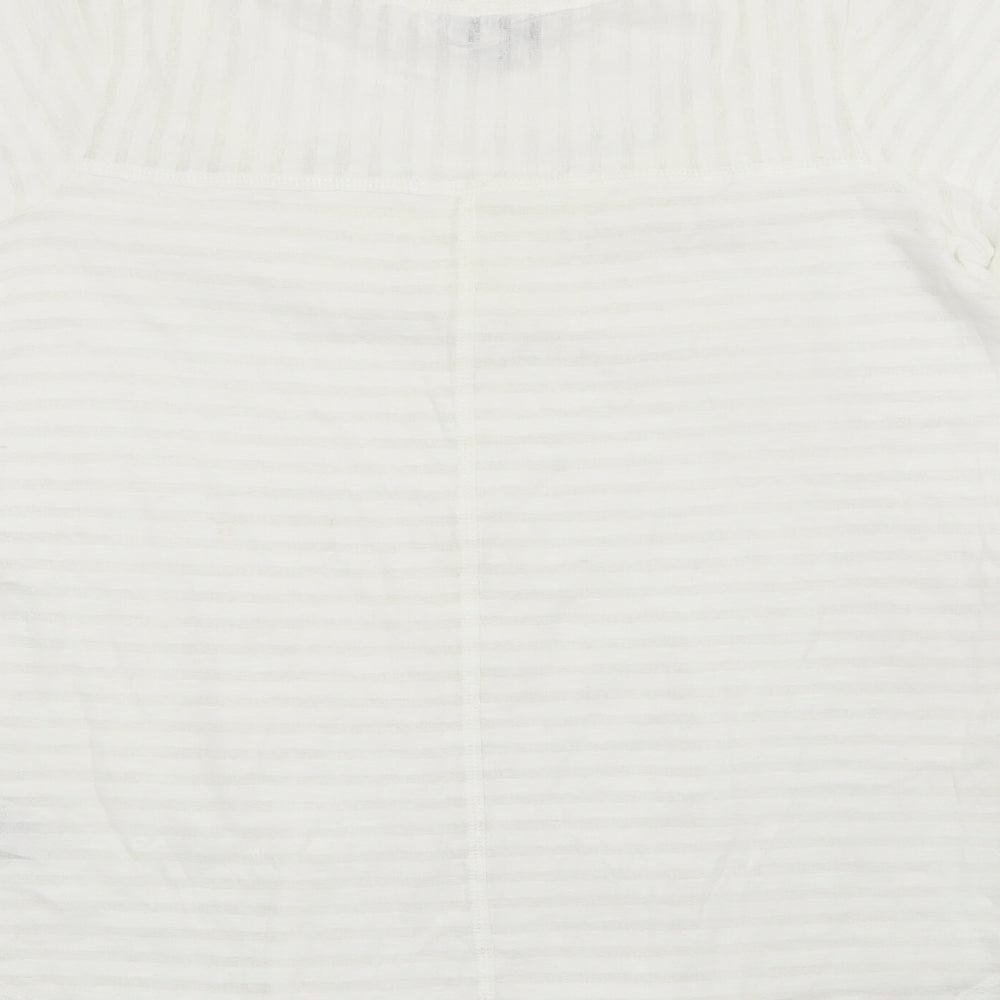 NEXT Womens White Basic T-Shirt Size 8