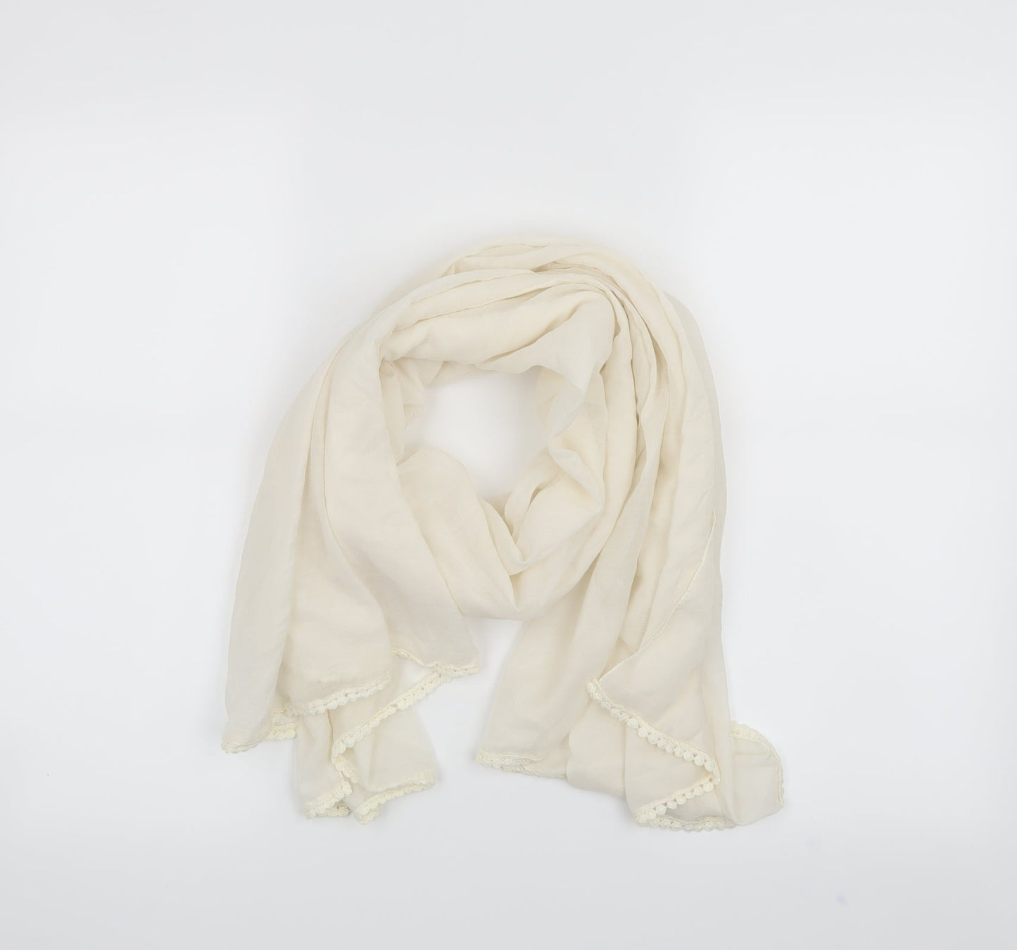 Preworn Womens White Scarf